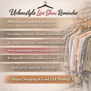 Urbanstyle Live Show Reminder